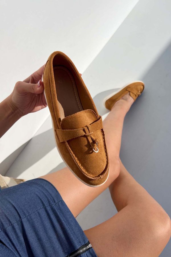 ΓΥΝΑΙΚΕΙΑ ΡΟΥΧΑ Cetus loafers κάμελ