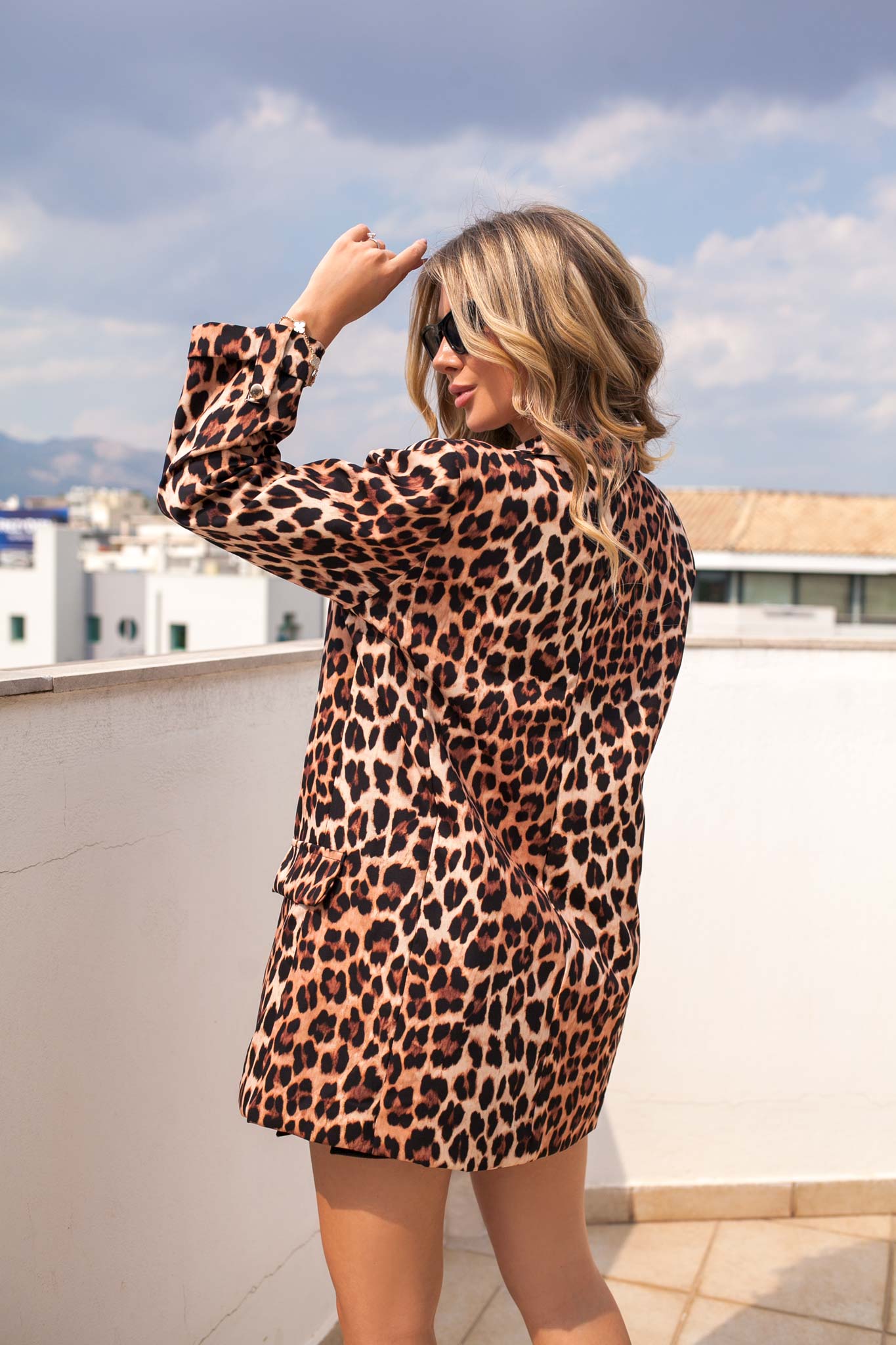 SAFARI Reveal σακάκι με animal print λεοπάρ