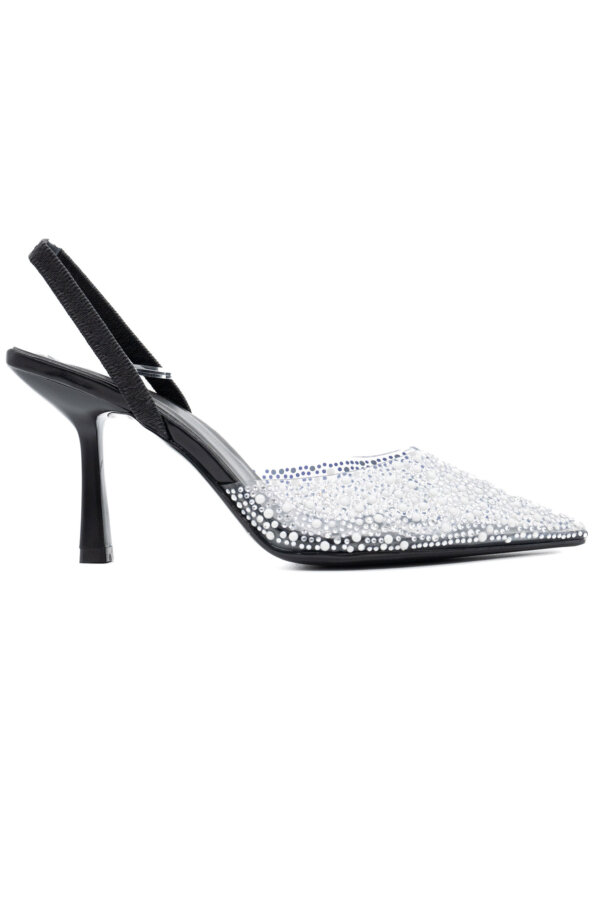 ΠΑΠΟΥΤΣΙΑ Art γόβες slingback με strass μαύρο