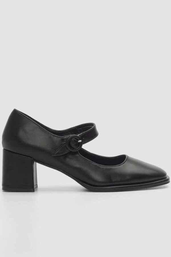 FALL/WINTER 2024 Sophia loafers από οικολογικό δέρμα με τακούνι μαύρο